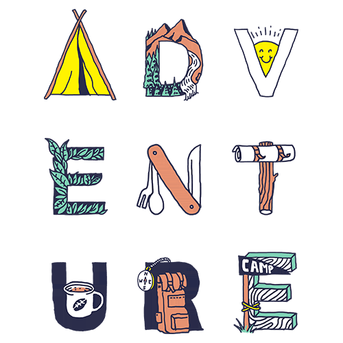 Щампа - Adventure Typography
