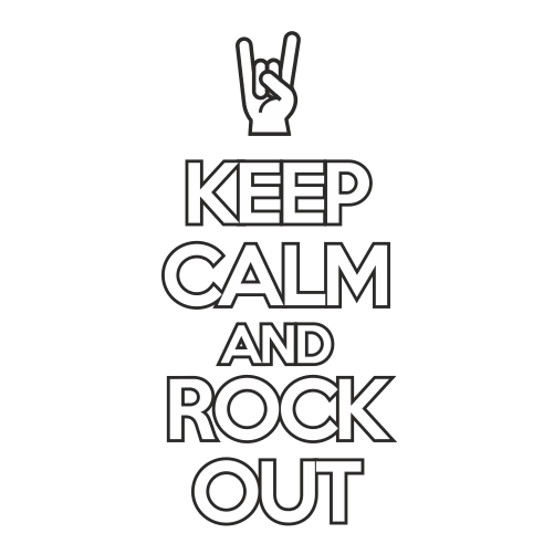 Щампа - Keep Calm and Rock OUT
