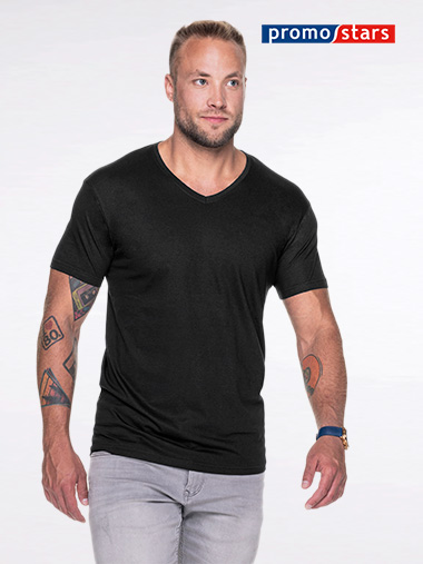 Мъжка тениска V neck - стандартна кройка
