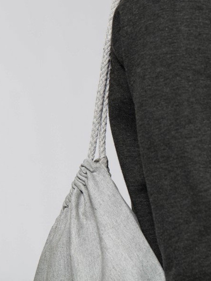 Меланж Чанта Gym Bag тип мешка за печат