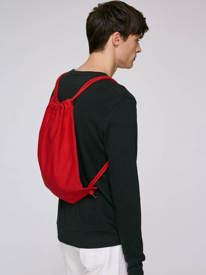 Червена Чанта Gym Bag тип мешка за печат